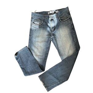 Superdry Women's Ovin Blue Strait Jeans Size 34